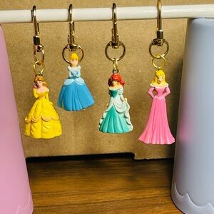 Set a four Disney  princess Keychains